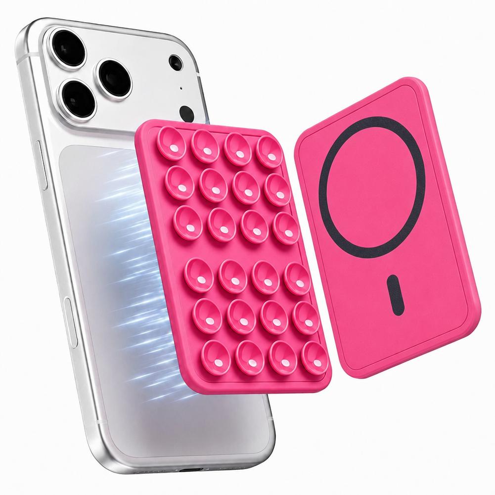 New Magnetic Suction Phone Mount for MagSafe Case Silicone Grip Holder For iPhone Removable Hands-Free Selfie Bracket 5