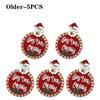 1-5PCS Christmas Wooden Hanging Sign Santa Tree Ornament Holiday Decoration for Festive Xmas Decor
