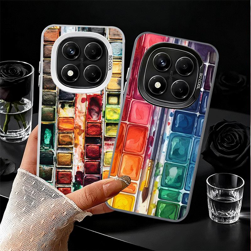 Watercolors Set Paint Palette Soft Phone Case for Xiaomi Redmi Note 13 14 15 Pro Plus 12S 12 11S 11 11T 10S 10 Shockproof Cover
