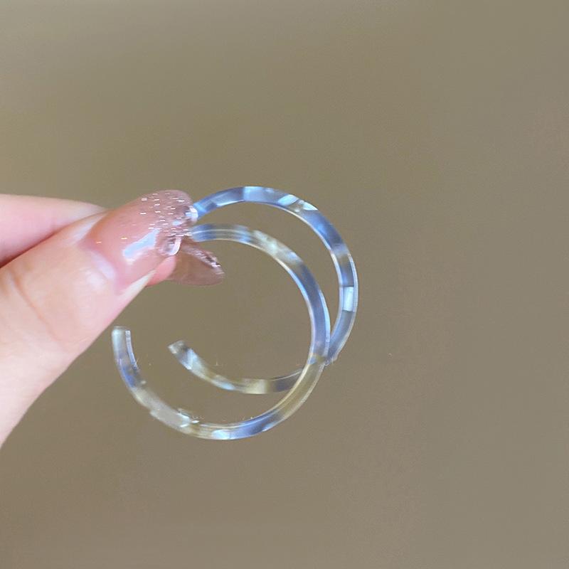 Retro Coffee Leopard Print Silver Needle Stud Earrings - Stylish High-End Design