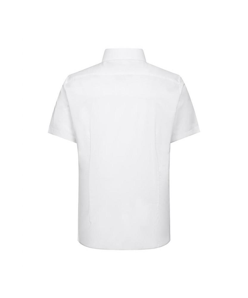 Dagseusyeocheu Polyester Blend Short Sleeve Shirt Slim Fit White_Dls2Shds301A1