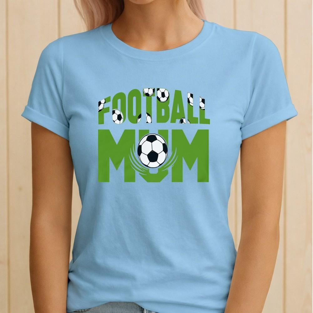 Football Mum Pattern Sports Unisexs T Shirt Gift Graphic Tee 2XL