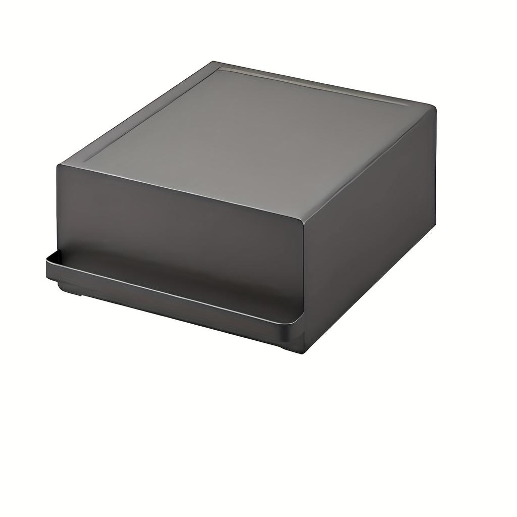 1 Set Metal Countertop Storage Box with Drawer - Coffee Machine Stand, Tea Bag and Coffee Pod Organizer for Kitchen
