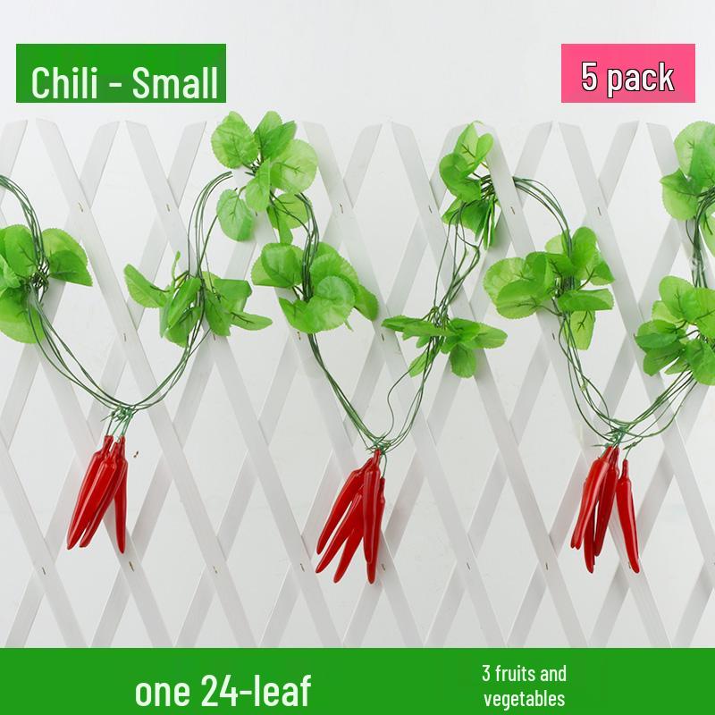 Artificial Rattan Vines for Pipe and Ceiling Decoration - Fake Green Leaves