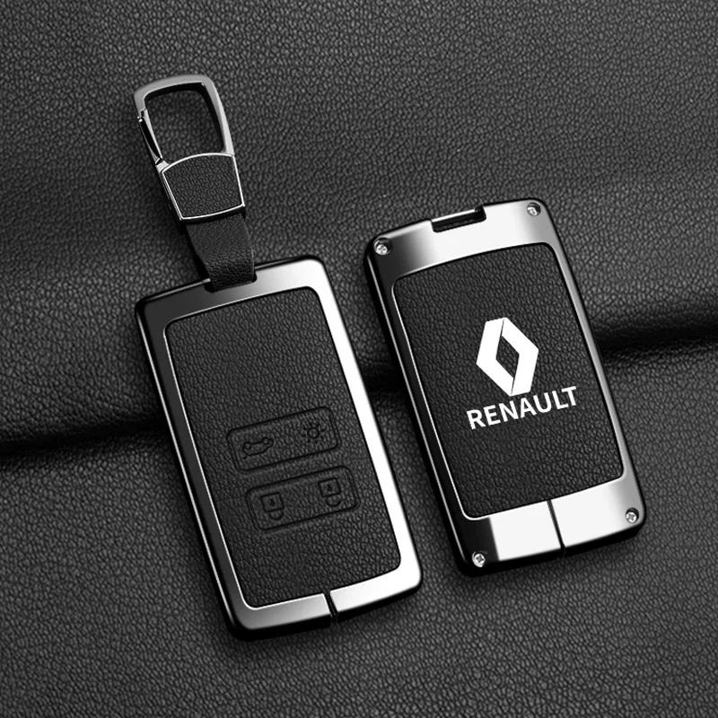 2026 Hot For Renault Interior Stickers Zinc Alloy Car Key Case Cover Shell For Renault Scenic Clio Laguna 2 3 4 5 Kangoo Fluence