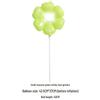 Kleine Gänseblümchen- und Sonnenblumen-Lächeln-Luftballons – Handgehaltene Geburtstagsfoto-Requisiten