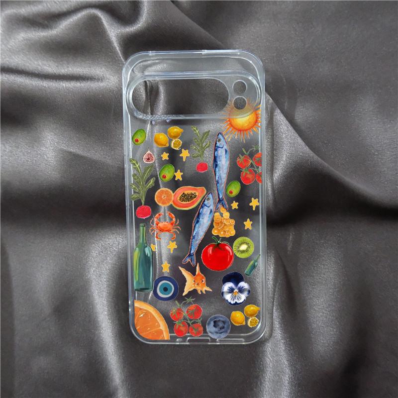 Summer Colorful Fruit Feast Phone Case for Google Pixel 8 7 Pro 6A 7A 8A 9 Pro XL Pixel 8 6 Soft Shockproof Clear Cover Fundas