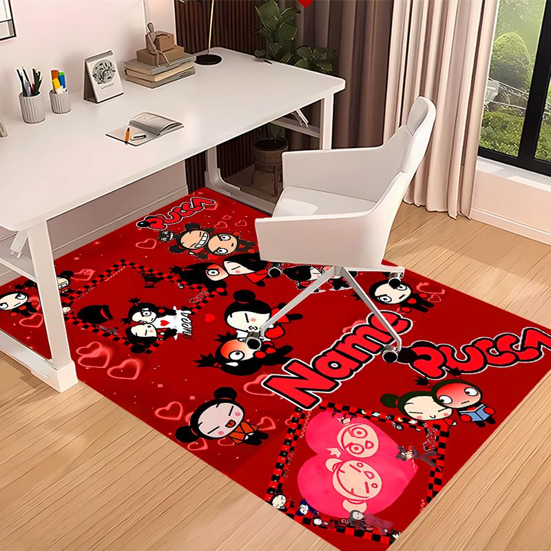 Custom personalization Pucca Print Area Rug - Soft, Washable Non-Slip Indoor Mat,Living Room,Home&Office Decorative Rug