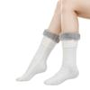 Flauschige Socken für Frauen Mädchen - Winter Warme Schlaf Plüsch Bequeme Hausschuhe Socken