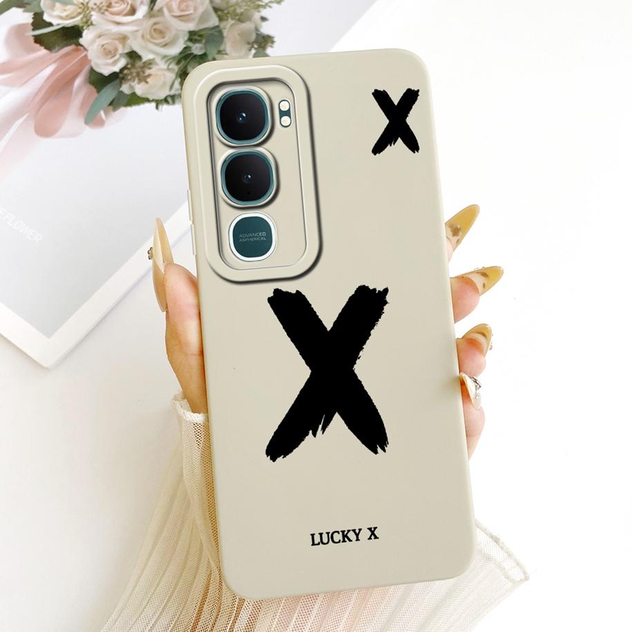 

Чехол для Vivo Y31 5G V2521 Чехол Счастливыми Первыми Буквами Мягкий Силикон Матовый Funda Чехлы для Телефона Для Vivo Y21d 2025 Y 21D Задняя Крышка Vivo Y21d