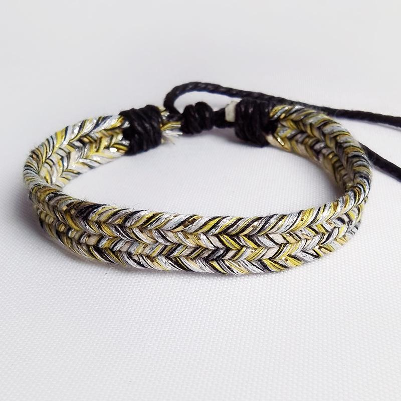 Handmade Five-Color Woven Bracelet: Original Japanese Trendy Fashion Accessory