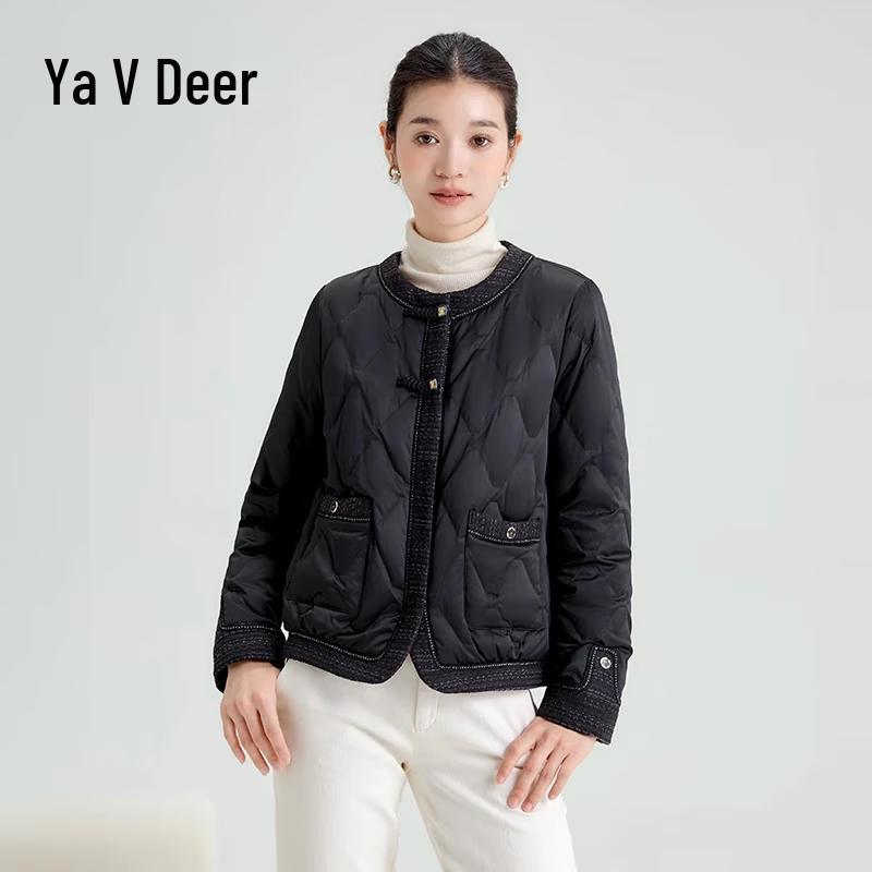 Yalu Women's New Chinese Style Lightweight Short Down Jacket