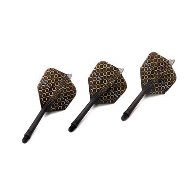 CUESOUL Dart Flight Integrated Shaft ROST FLIGHT COLA BEER Big Wing Shape Medium 3 Pieces CSAK-51-3