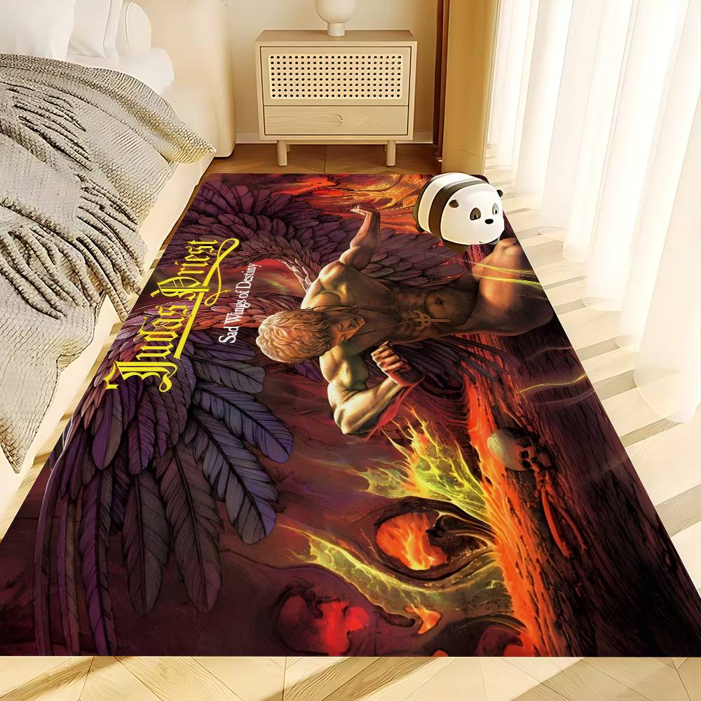 J-Judas P-Priest ROCK BAND Floor Carpet Nordic Style Home Doormat Bathroom-Toilet Mats Bedroom Hotel Decor Mat