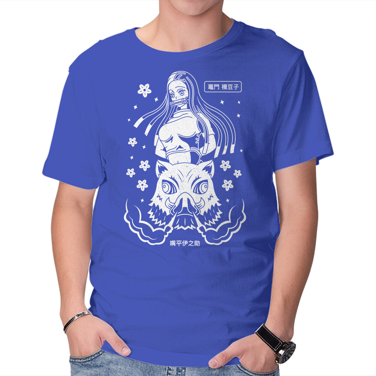 Unisex Crew Neck T-Shirt Inosuke Dreams Graphic Short Sleeve Casual Tee M