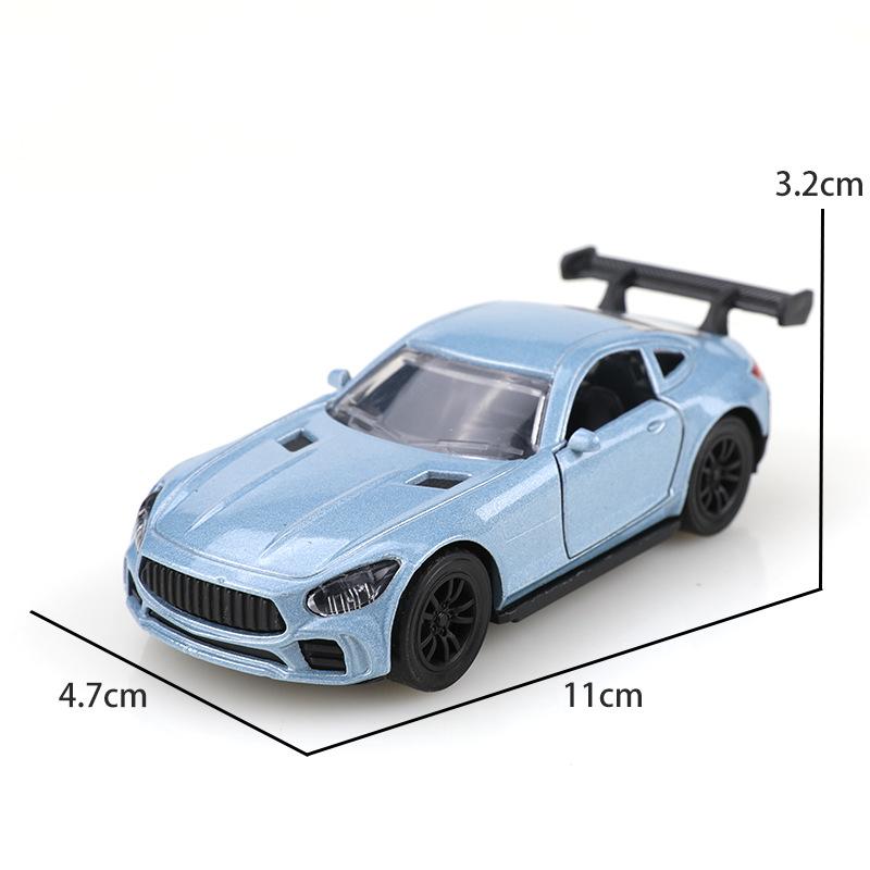 1:38 Alloy Sports Car Toy Model Children Cool Pull Back Car Double Open The Door Simulation Racing Car Small Car Boy Gifts