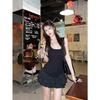 Sweet Wind White Suspender Dress Women's Summer Chic Ruffle Skirt Ballet Style A-word Skirt