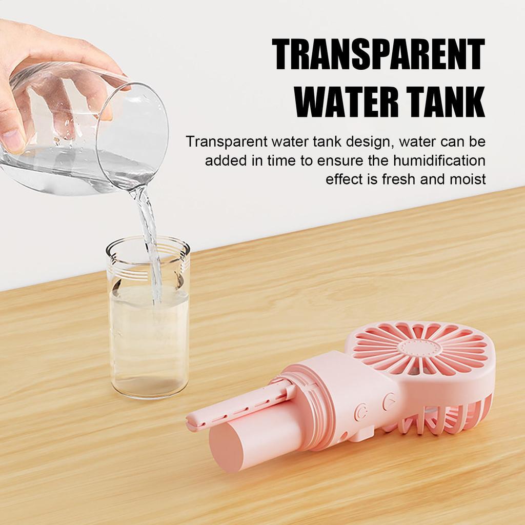 Portable Handheld Spray Fan Humidifier Fan Mini Handheld Mist Fan Rechargeable Misting Fan Outdoor Small Fan Cooling Tools