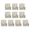 10 Pcs Solar Rail Mounting Bracket Wear Corrosion Resistance Spring Steel Quick Assembly Solar Panel Installation Buckle