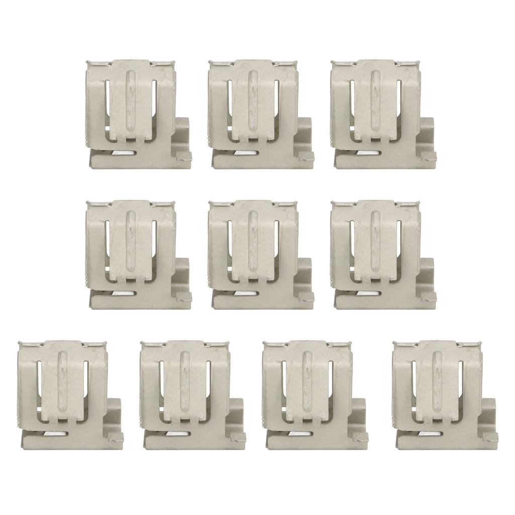 10 Pcs Solar Rail Mounting Bracket Wear Corrosion Resistance Spring Steel Quick Assembly Solar Panel Installation Buckle