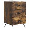 Nightstand Smoked Oak 43 x 41 x 66.5 cm Particleboard