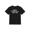 Vans Bagua Pattern Letter Print Loose Short Sleeve T-Shirt Unisex Tops Black VN0A5HAIBLK