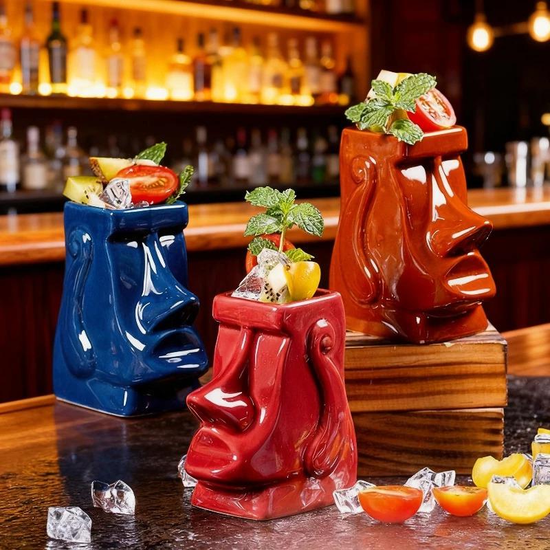 Creative Ceramic Mug Hawaiian Cocktail Mug Wine Cup Home Decor Home Decoration Accessories Gothic Decor Statues for Decoration