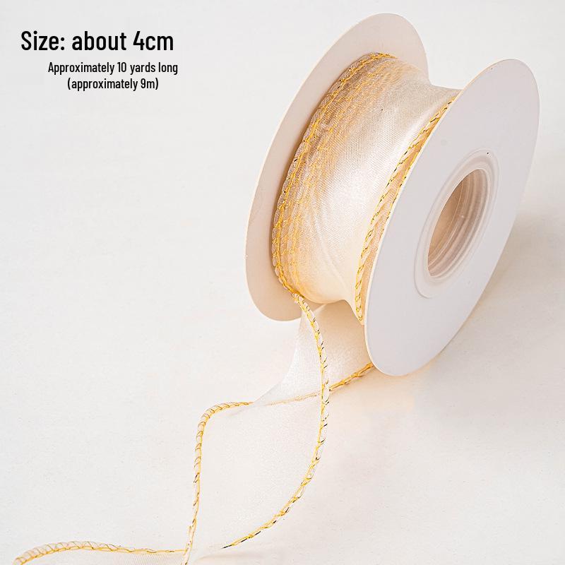 Elegant Fishtail Silk Ribbon for Cake and Bouquet Decoration