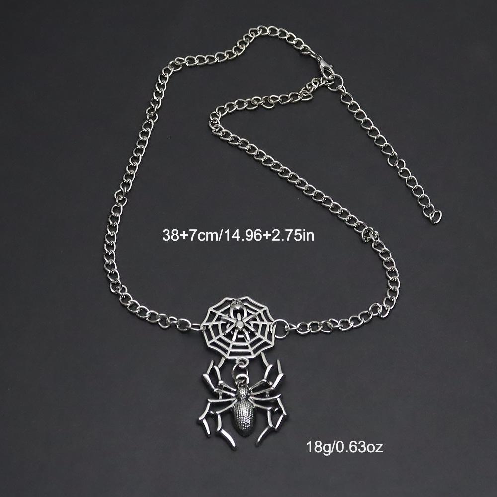Grenzüberschreitende Gothic Spinnenhalskette: Dunkelstil Punk Halloween Schmuck