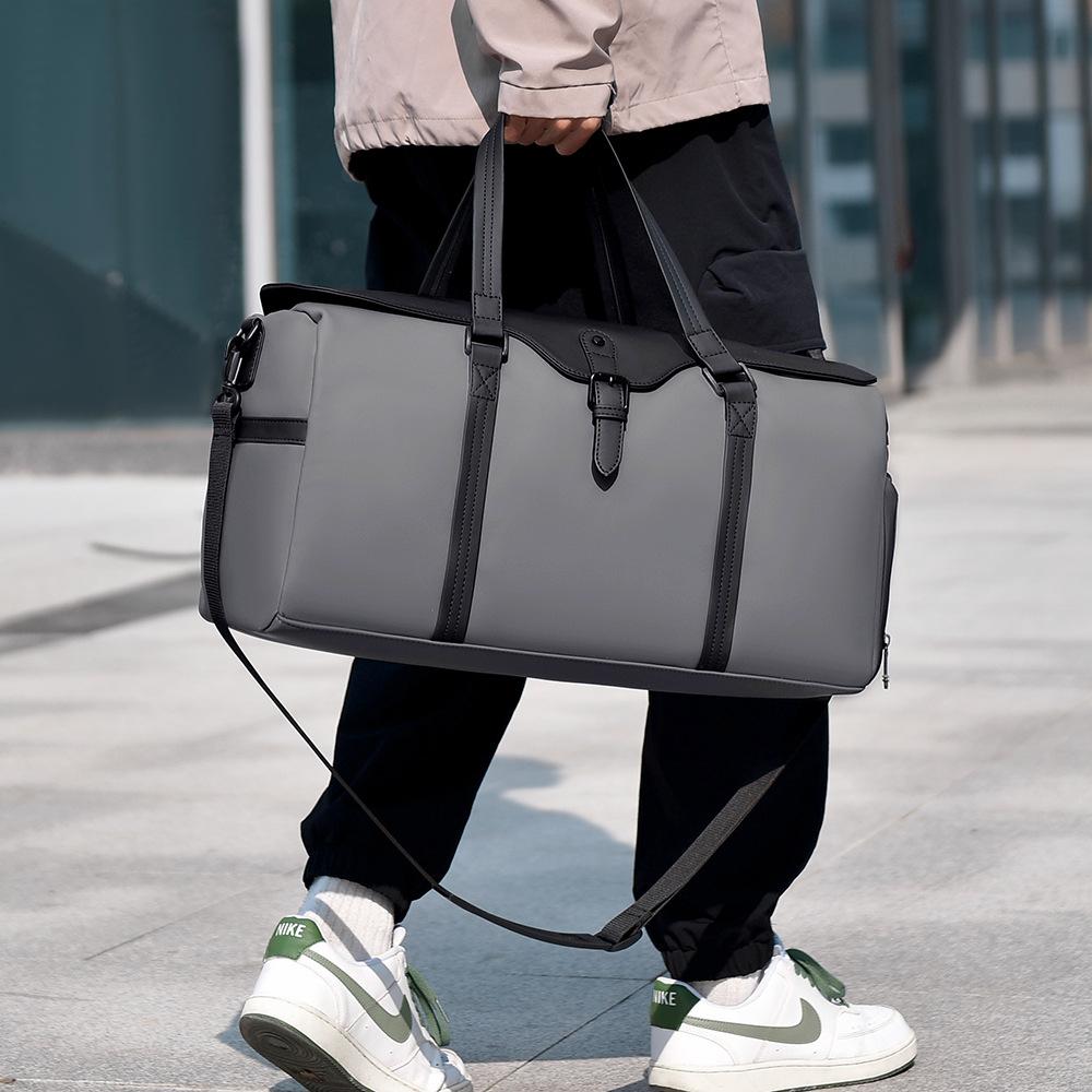 Men's business trip large capacity with shoes compartment luggage bag go out leisure portable travel bag dry and wet separation fitness bag