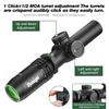 1-5X24 Tactical Optical Scope Red and Green Illuminated Reticle Hunting Scopes Compact Scope Sight