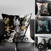 Black Myth Wukong Pillow Case Home Dorm Chair Back Short Plush Double-sided Printing Office Nap Time Cushion Cover