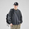 Trendy Men's Casual Loose Round Neck Hoodie with Letter Print for Spring and Autumn