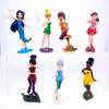7pcsSet Princess Tinkerbells Mini Fairy Figure Toys Children Animation Cartoon Toys Girls Dolls Baby Toy Decorations Figure