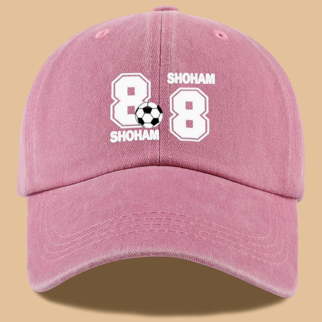 Printed Baseball Cap Trendy Personalized Fashion Cap SHOHAM Letter Decoration Unisex Adjustable Cap