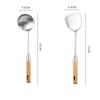 Anti-scald Stainless Steel Wok Spatula Long Handle Rice Spoon Ladle Cooking Shovel  Restaurant