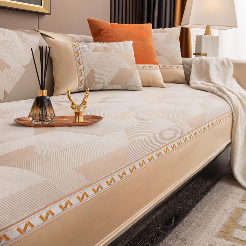 Chenille Sofa Cushion Four Seasons Universal Backrest Towel Cover Cloth Affordable Luxury Style Non-Slip Sofa Cover