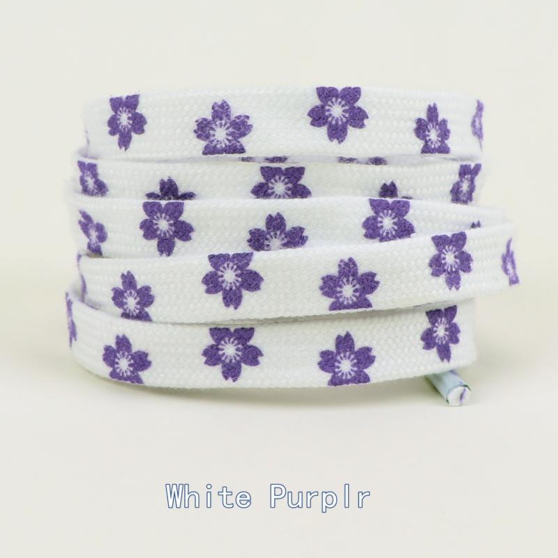 Fashion Style Cherry Blossom Pink AF1 Shoelace High-Cut Low-Cut Original Female Flower Lace Decorative Buckle Female Shoelace