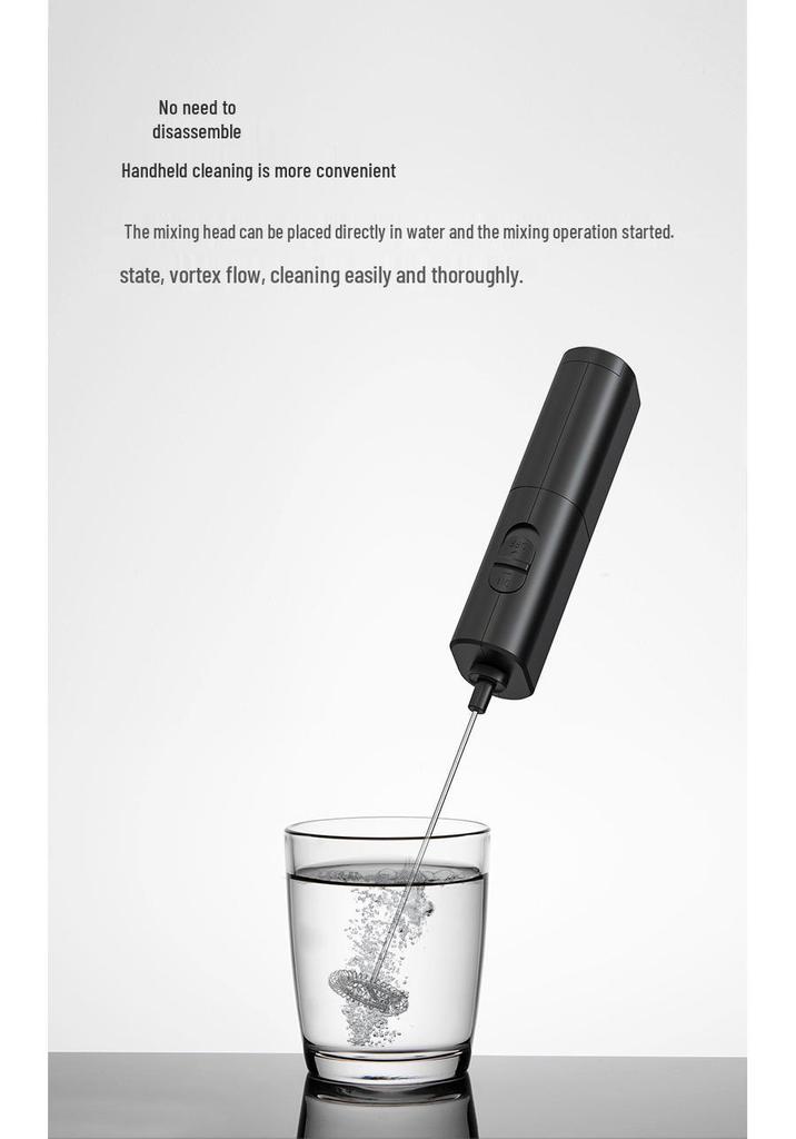 Mini Portable Electric Milk Frother for Home Use - Handheld Mixer & Whisk