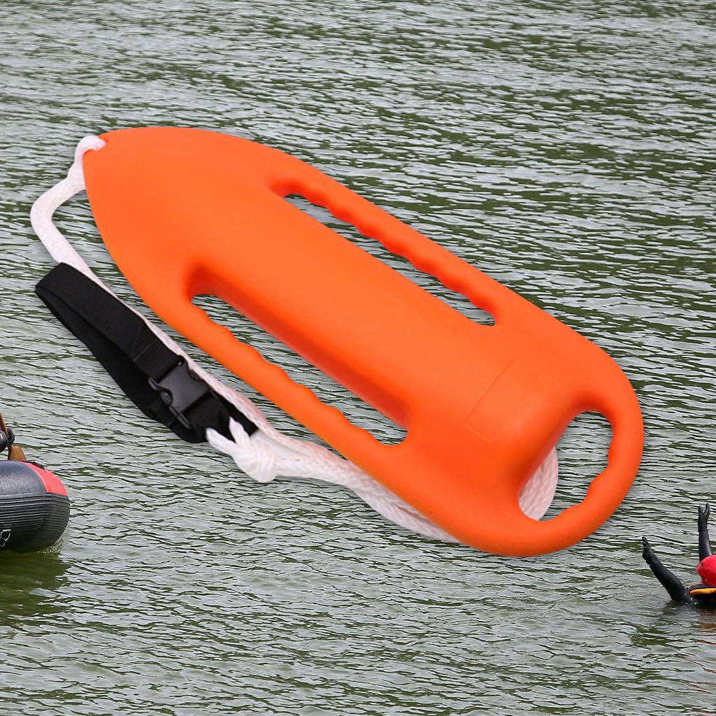 6 Handle Rescue Can Lifesaving Equipment Professional Open Water Swim Buoy Lifeguard Swimming Float for Kayaking Snorkeling