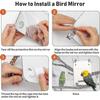 2025 Latest Model Bird Stand Rope Perch With Mirror Parrot Toy, Bird Mirror For