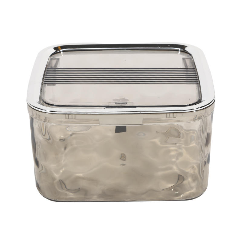 Hair Accessory Storage Box Desktop Girl Hair Clip Hair Ring Hair Clip Rubber Band Transparent Acrylic Sorting Box Storage Basket