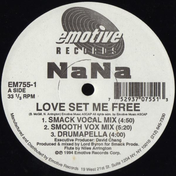 

12-дюймовая пластинка NA NA - Love Set Me Free EM7551 EMOTIVE 1994 США Танцевальная и Электронная Б/У