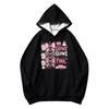 Unisex Printed Long Sleeve Casual Hoodie Sweatshirt with Pockets for Men and Women
