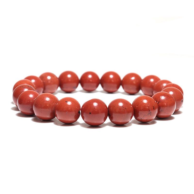 Real Natural Red Coral Stone Bracelet Men Women 4mm 6mm 8mm 10mm Strand Braslet Yoga Meditation Healing Beaded Braclet Pulseria