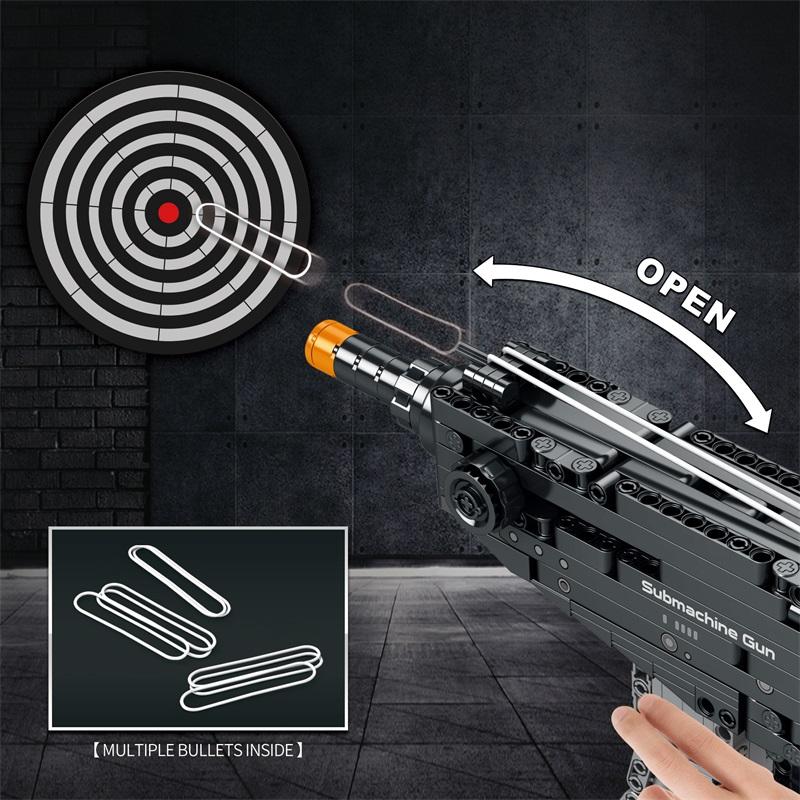 Non-Toxic 518Pcs Scorpion Pistol Building Block Military Army Weapon Moc Gun Model Bricks Children Diy Assemble Toys Children Holiday Gifts