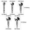 Wood Hole Saw Drill Bit Multi Tooth Flat Wing Drill Bit Round Shank Hinge Hole Cutter Woodworking Tool