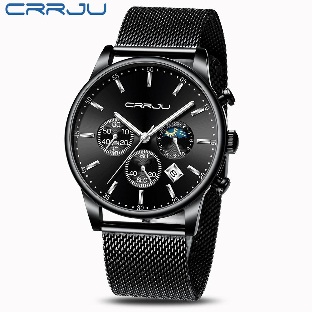 CRRJU New 2266 Men's Watch Casual Personality Watch Fashion Popular Men's Watch Student Watch