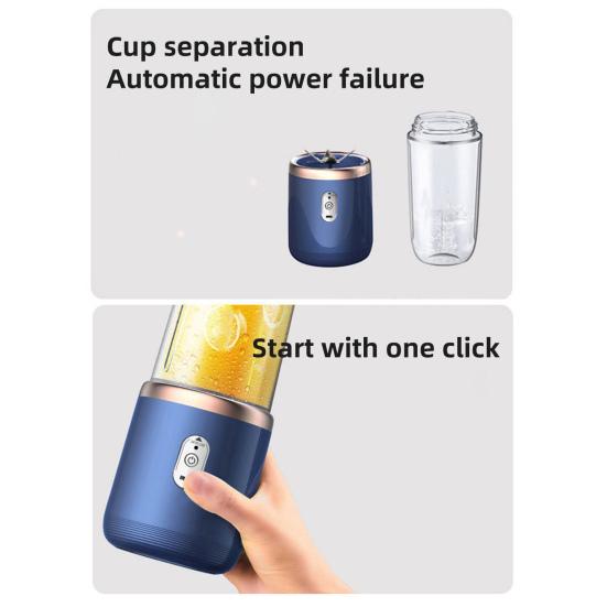 Portable Juicer Blender Fruit Juice Mixer 400ML Large Capacity BPA Free Rechargeable Wireless Electric Juicer