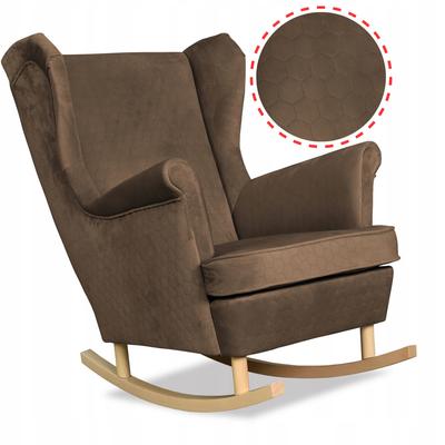 Angelo Rocking Chair, Scandinavian,, Honeycomb Quilted